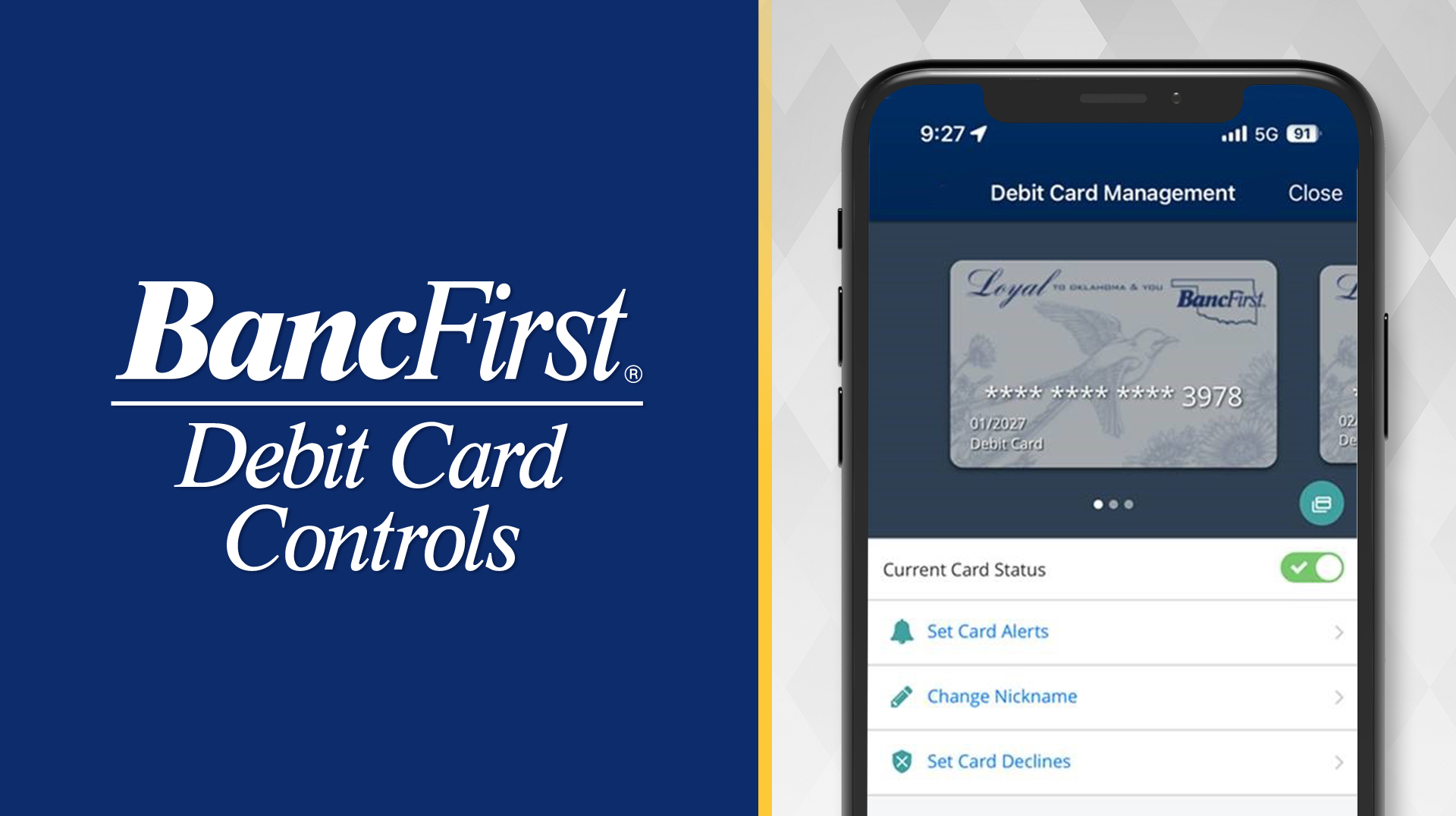 Video preview - Debit Card Controls 