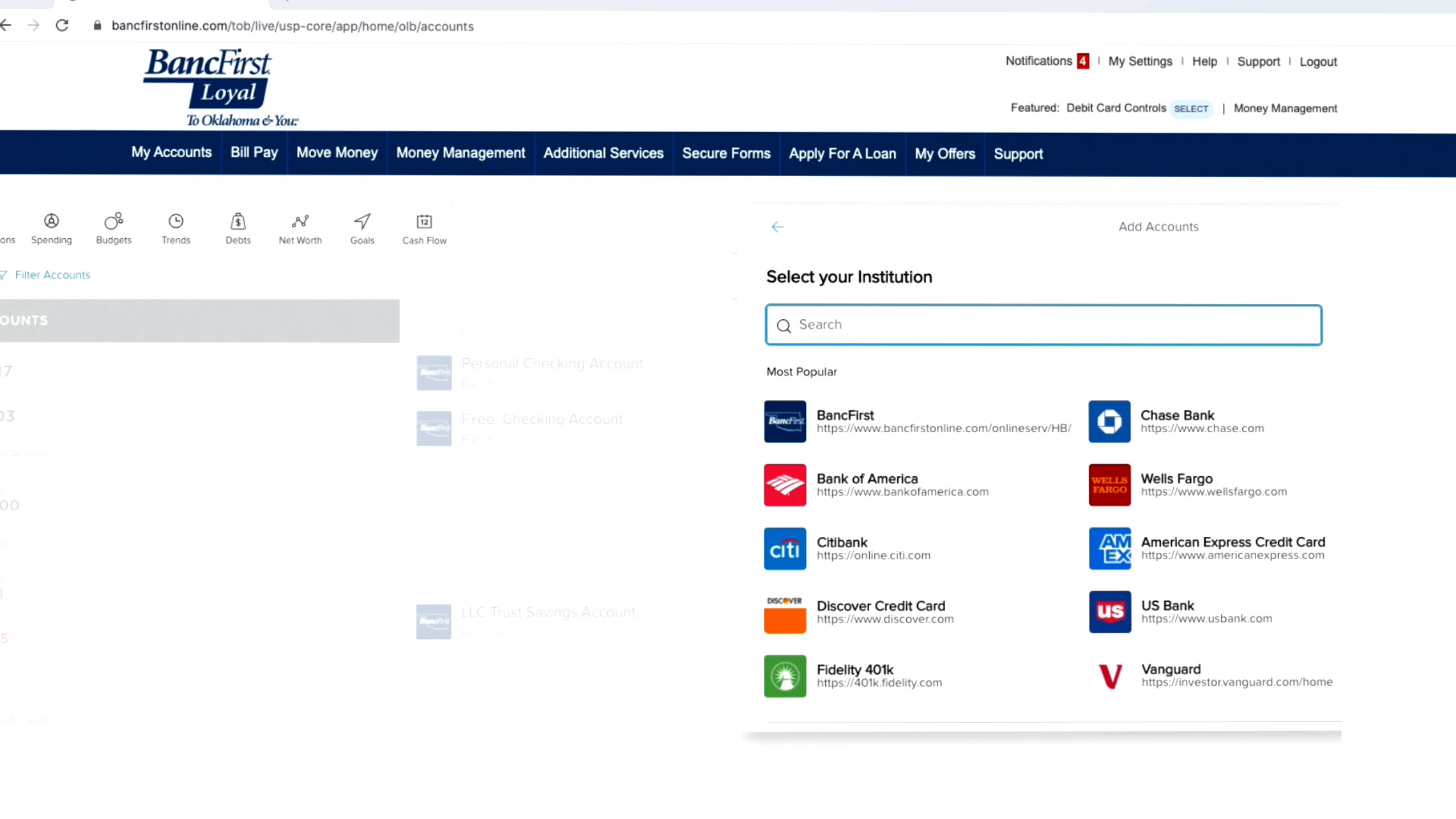 Video preview - Linking Non-BancFirst Accounts to Online Banking