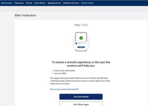 BillPay Biller Verification